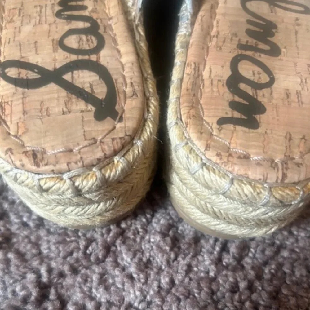 Sam Edleman Natty Platform Espadrille snake print, size 10